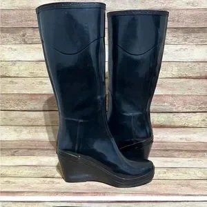 Hunter Champery Wedge rain boots: SOLD!!